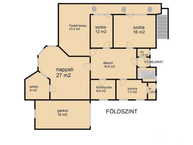 Csopakon, patakparti nívós ingatlan eladó!