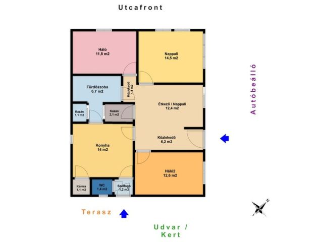 Napelemes családi ház Lánycsók csendes utcájában eladó