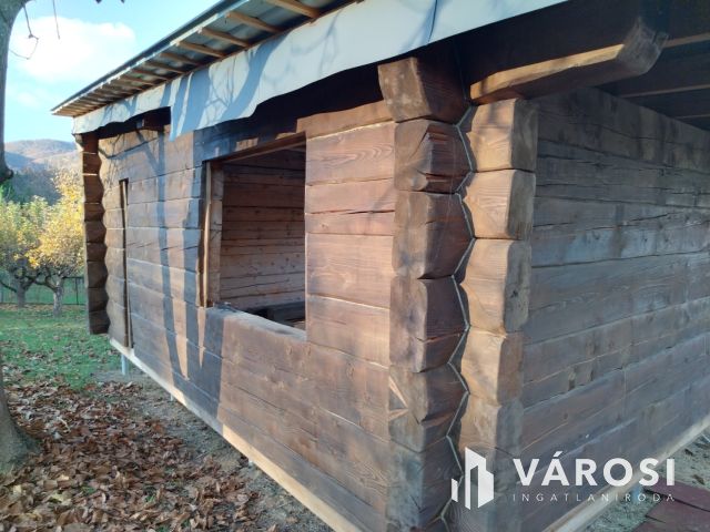 Rönkházzal együtt eladó üdülőtelek