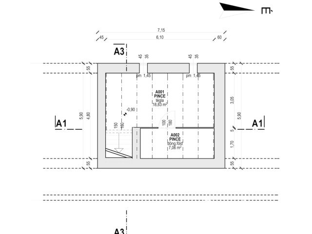 Jó szerkezet, egyedi elrendezés a belvároshoz közel