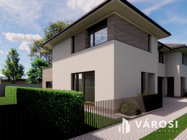 Debrecen kedvelt, csendes kertvárosi részén ELADÓ IKERHÁZ